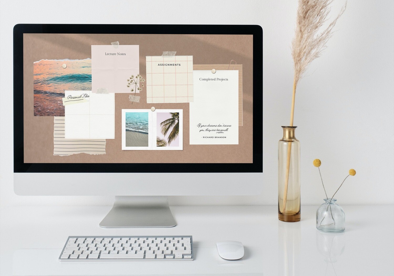 Asthetic Summer Desktop Organizer +15 asthetic icon