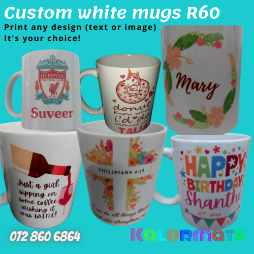 White mugs