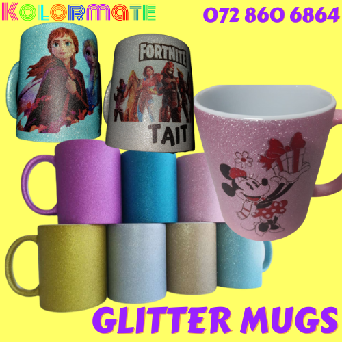 Glitter mugs