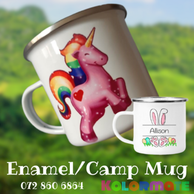 Enamel camp mug