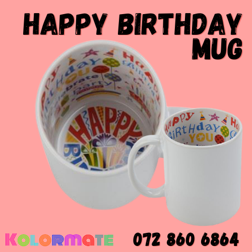 Happy birthday mug
