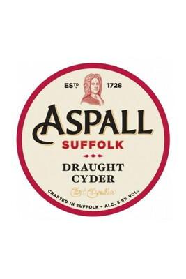Pint Aspall Suffolk Draught Cyder,
England, 5.5%