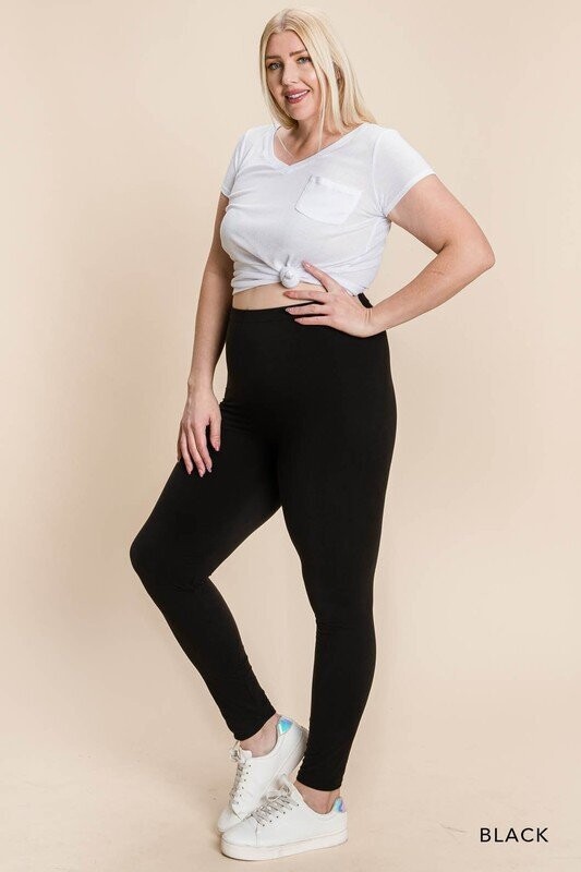 Solid Full Length Thick Knitted Leggings Solid Full Length Thick Knitted Leggings