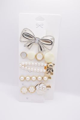 Pearl Hair Clips for Women and Girls Bear Pearl Hair Clips for Women and Girls Bear