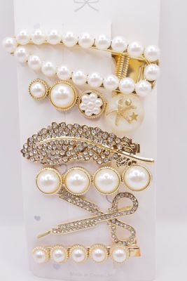 Pearl Hair Clips for Women and Girls