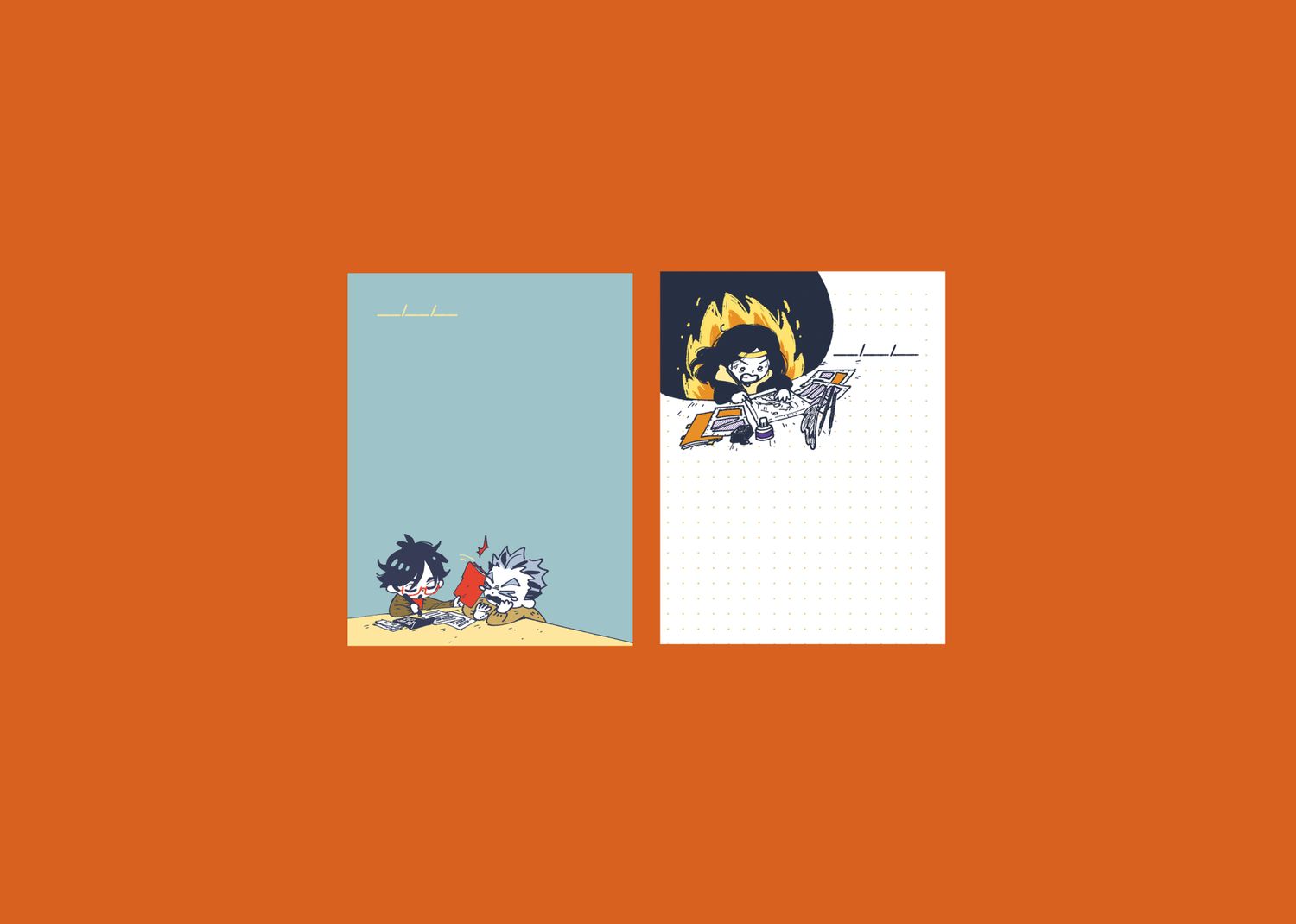 HQ!! Notepads (set of 2)