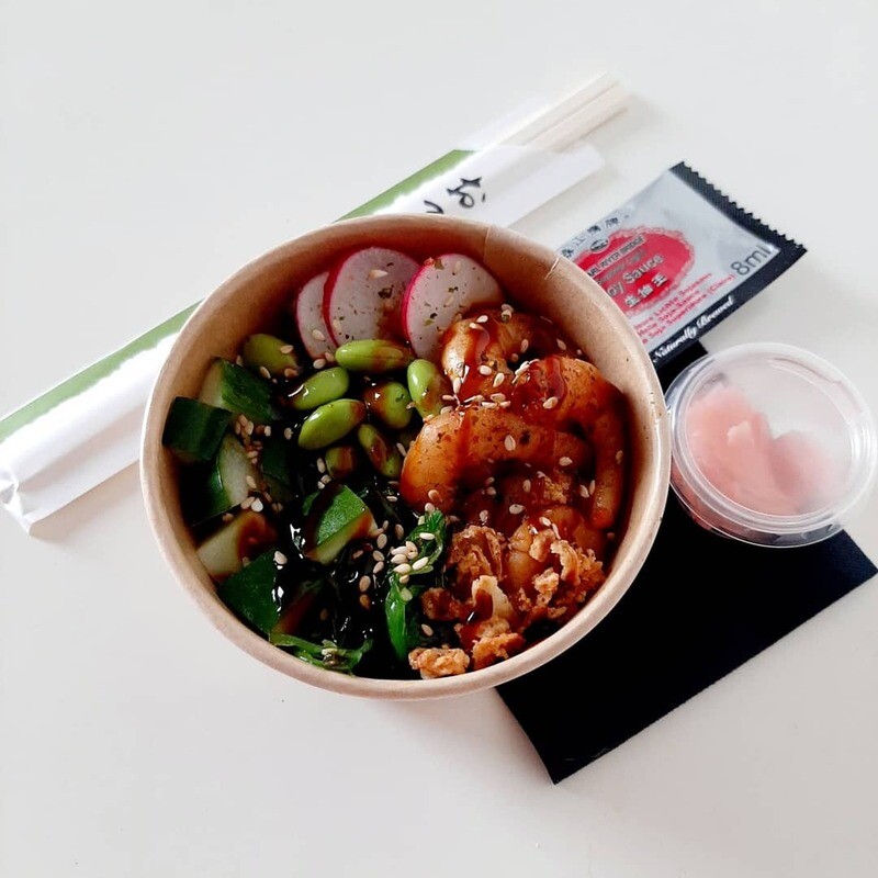 pokekebowl S, garnaal