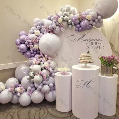 118 Piece Balloon Arch Garland Kit Includes pre set doubled balloons