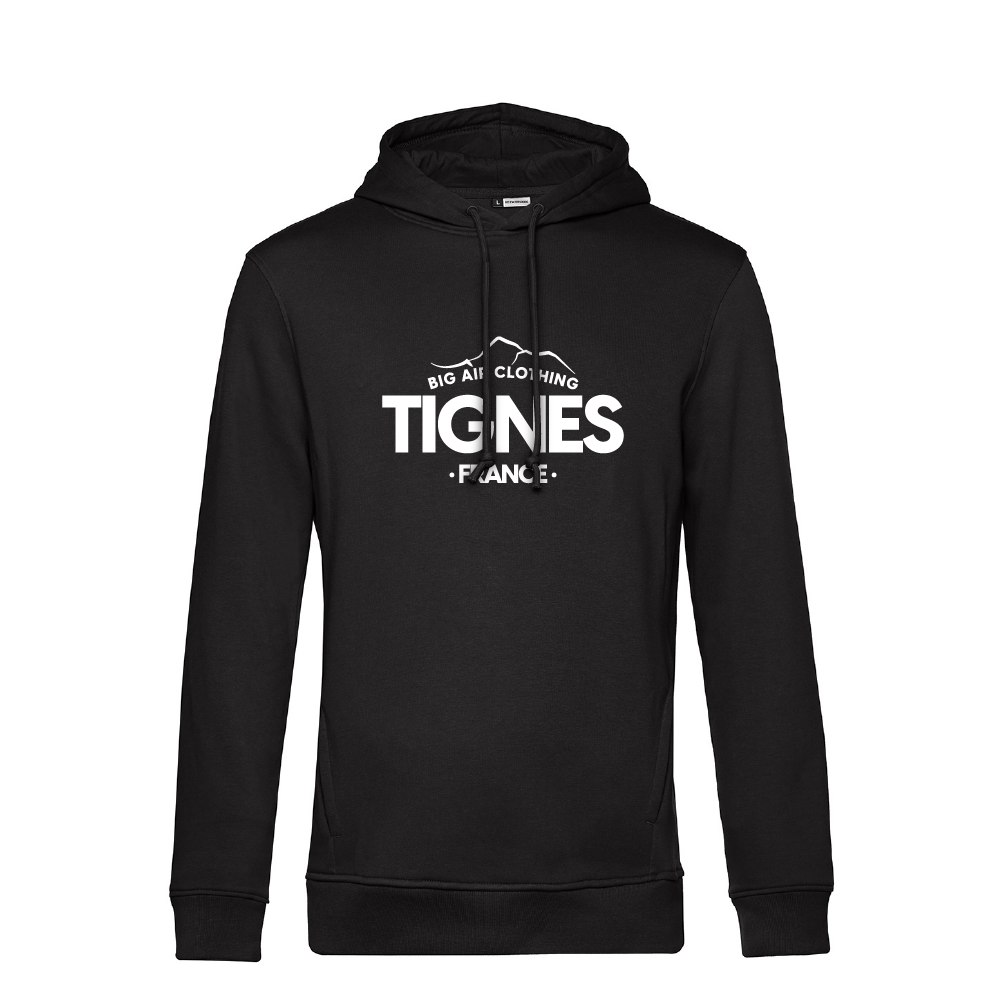 Tignes Ski Resort Hoodie - Black by Big Air Clothing
