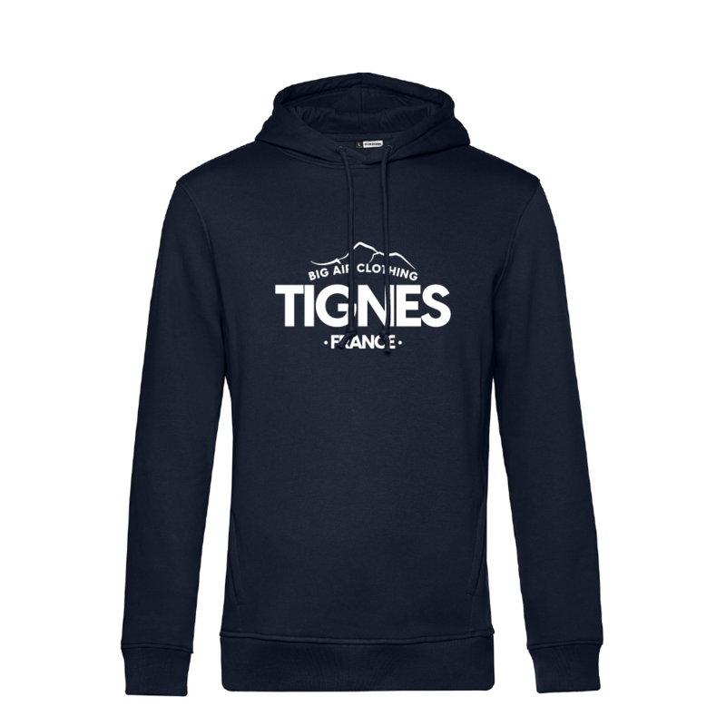 Tignes Ski Resort Hoodie - Navy by Big Air Clothing