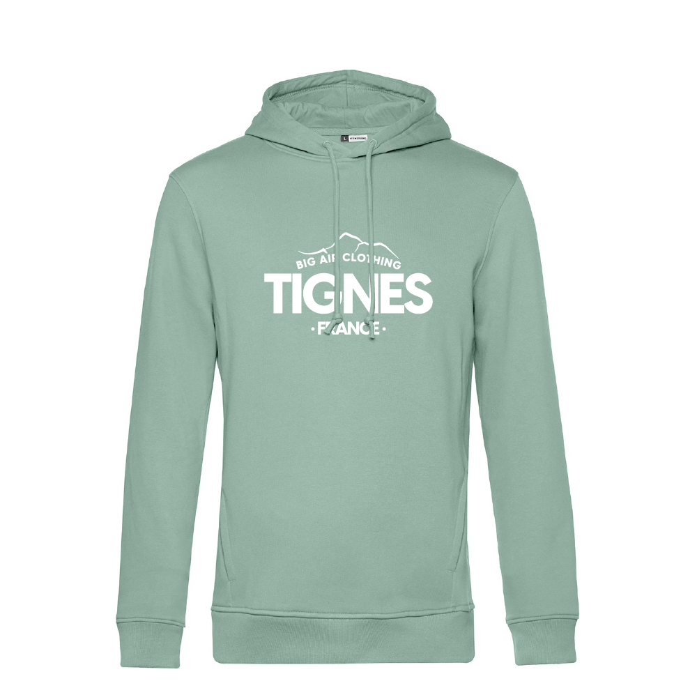 Tignes Ski Resort Hoodie - Sage by Big Air Clothing