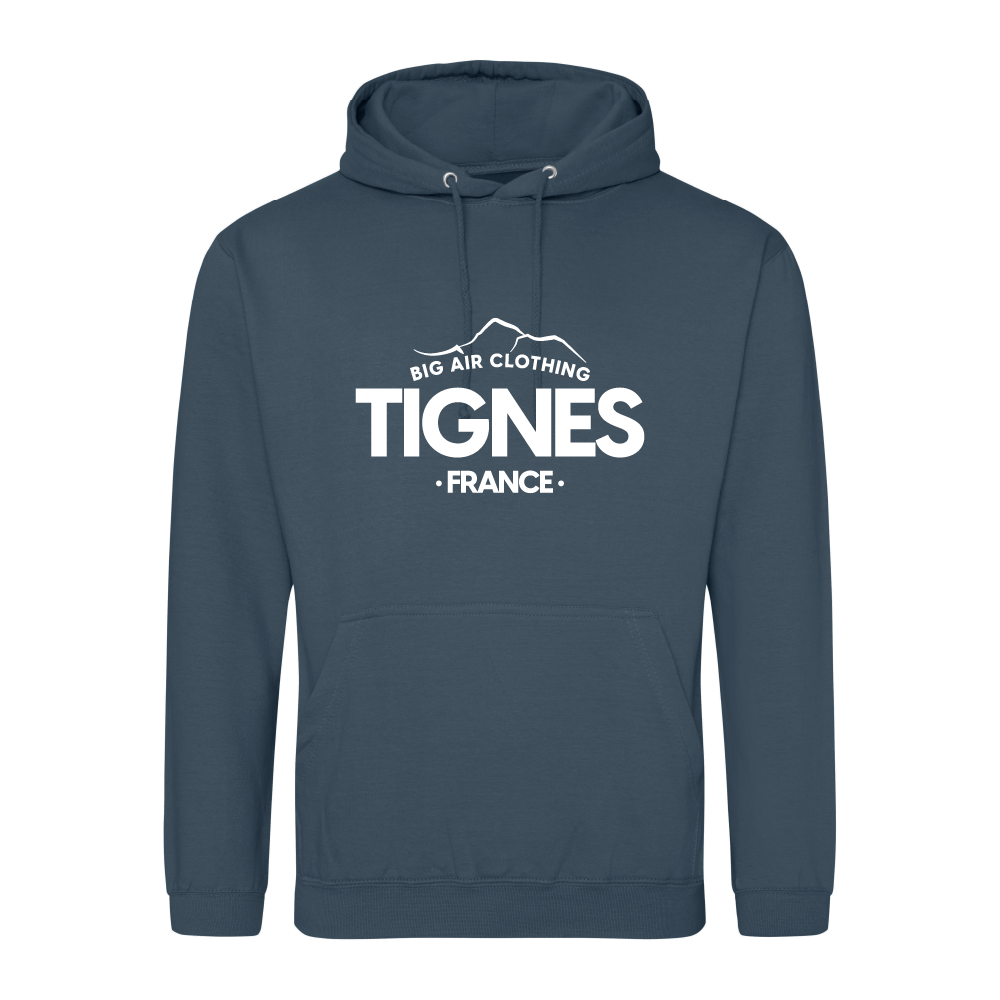 Tignes Ski Resort Hoodie - Air Force Blue