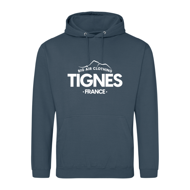 Tignes Ski Resort Hoodie - Air Force Blue