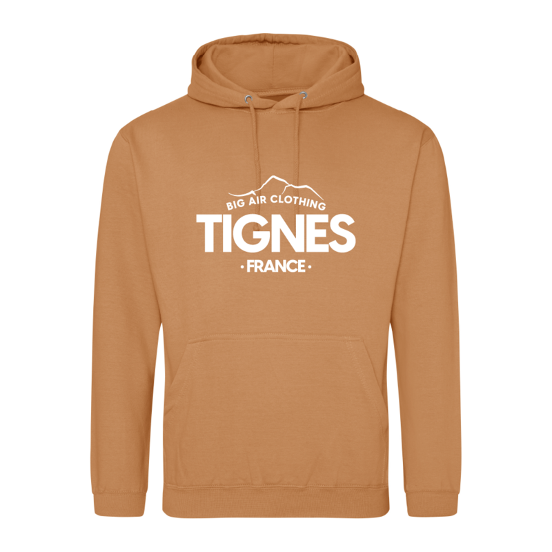 Tignes Ski Resort Hoodie - Caramel Latte