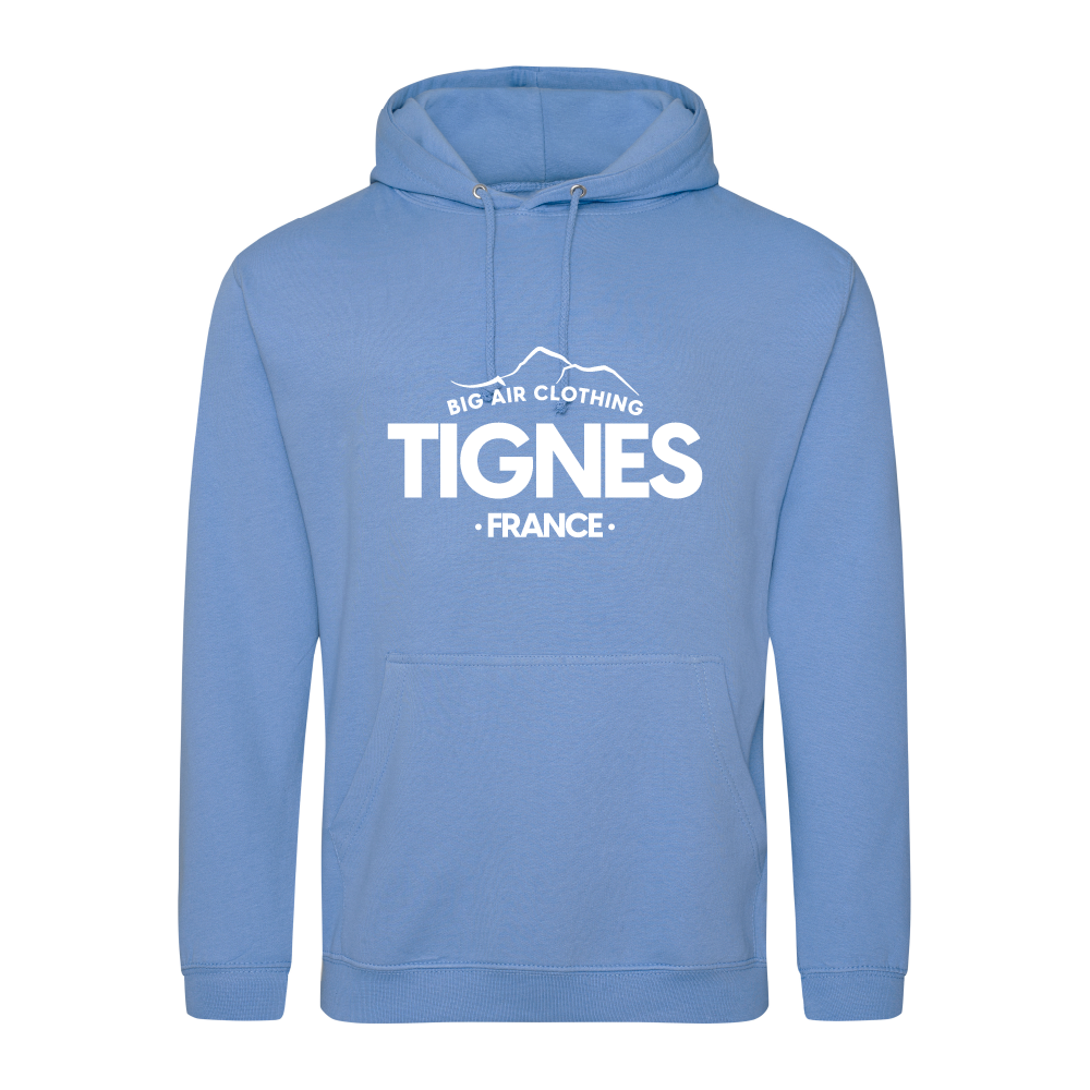 Tignes Ski Resort Hoodie - Cornflower