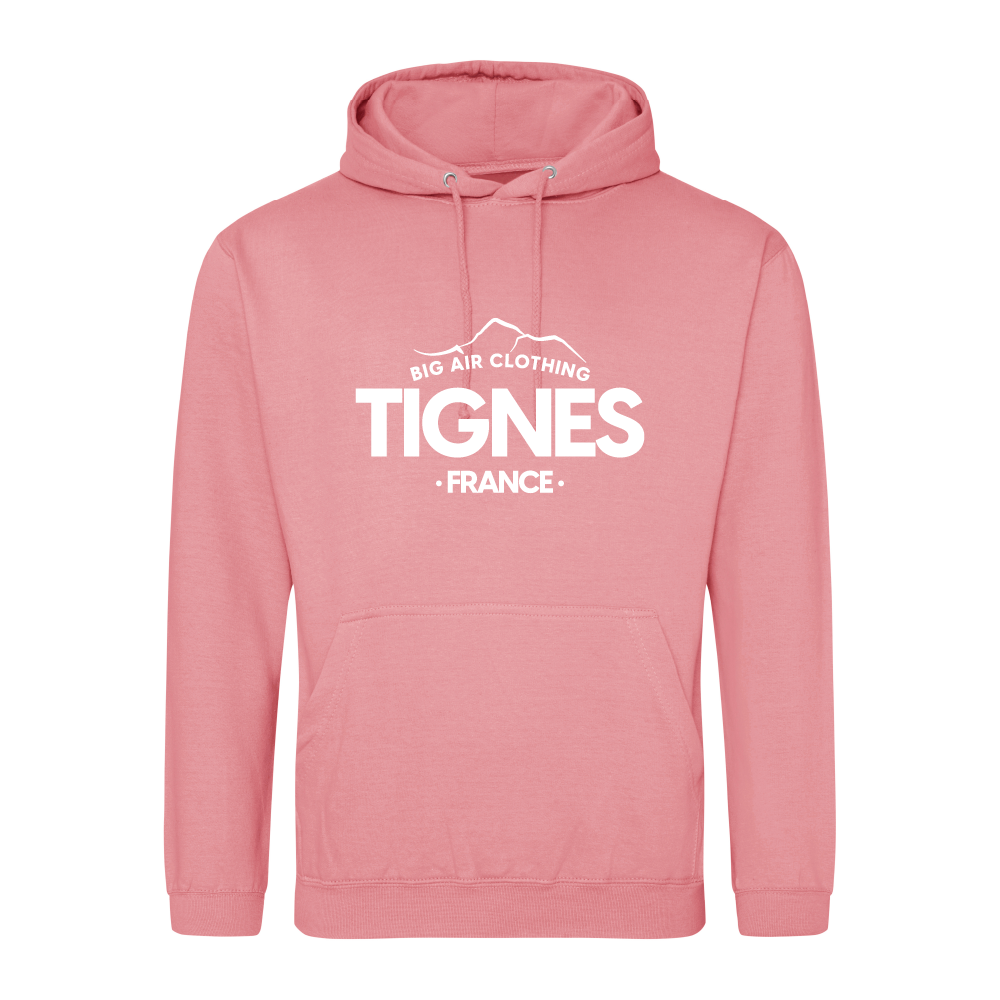 Tignes Ski Resort Hoodie - Dusty Rose
