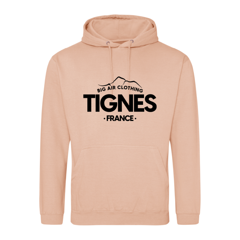 Tignes Ski Resort Hoodie - Peach