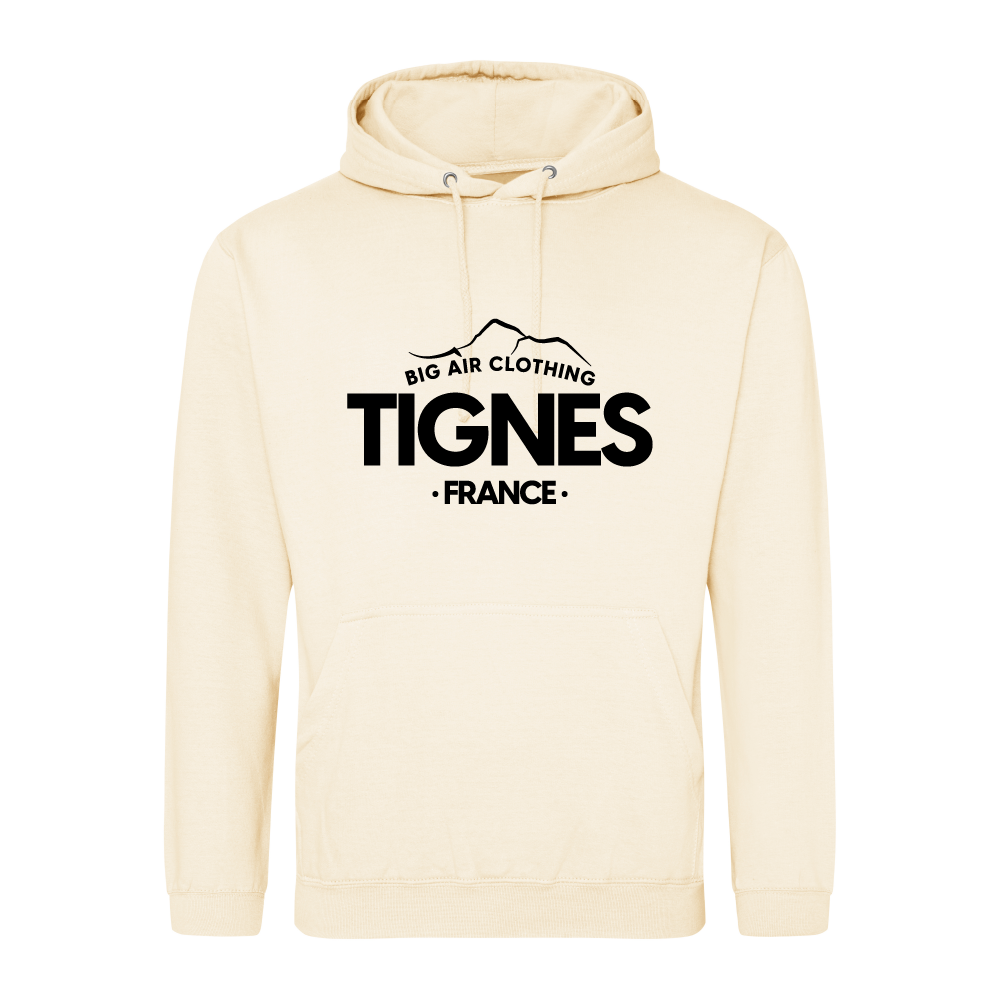 Tignes Ski Resort Hoodie - Milkshake