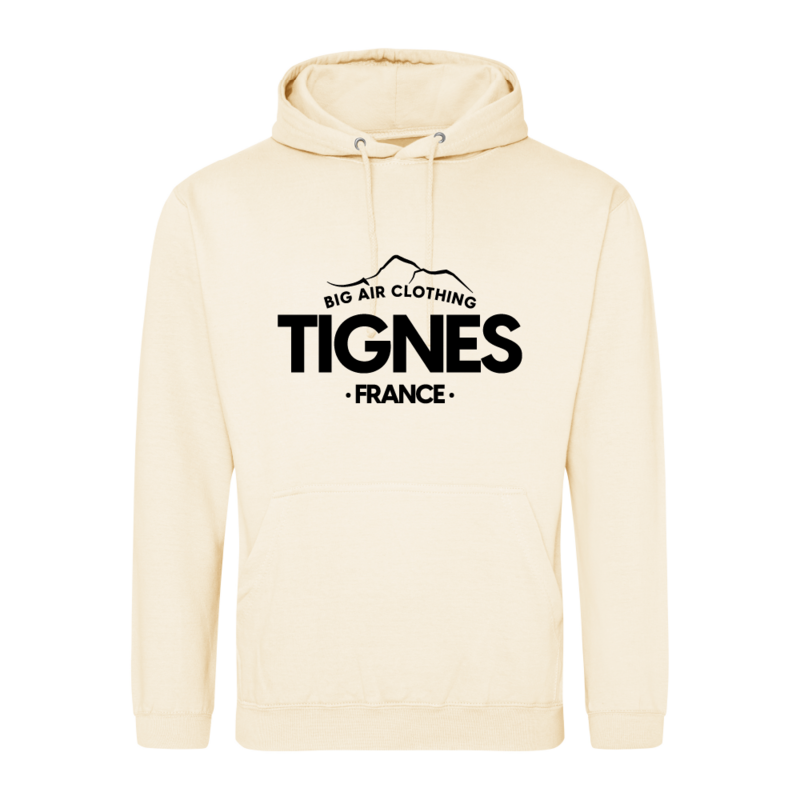Tignes Ski Resort Hoodie - Milkshake