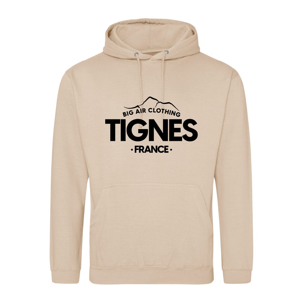 Tignes Ski Resort Hoodie - Nude
