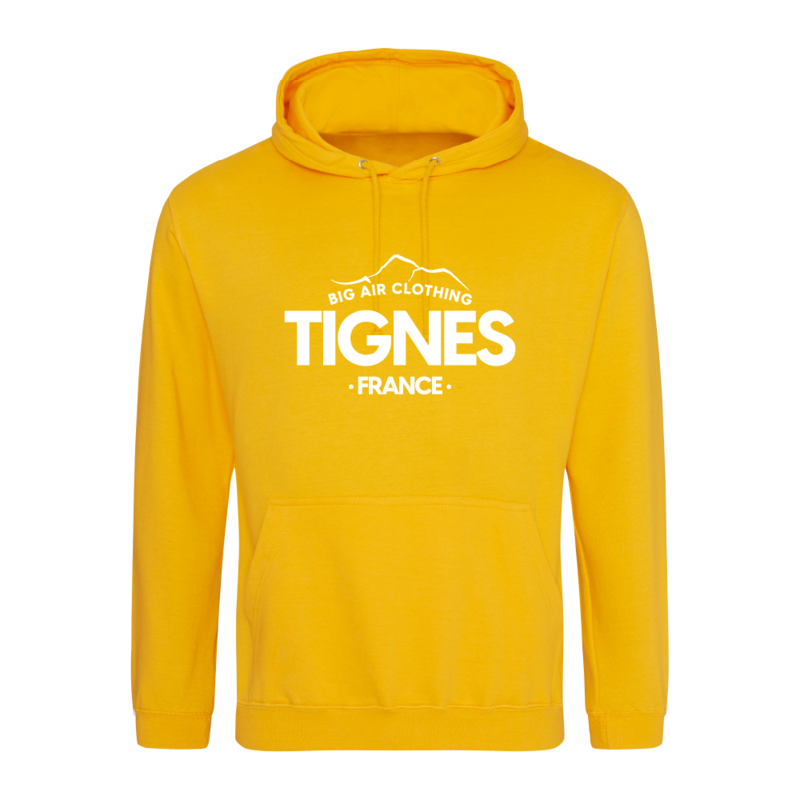 Tignes Ski Resort Hoodie - Gold
