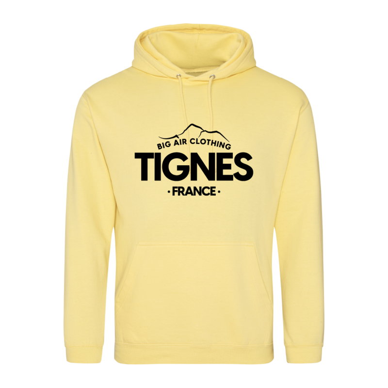 Tignes Ski Resort Hoodie - Lemon