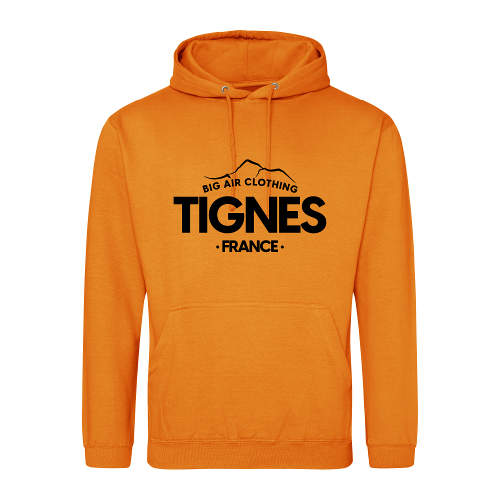 Tignes Ski Resort Hoodie - Pumpkin