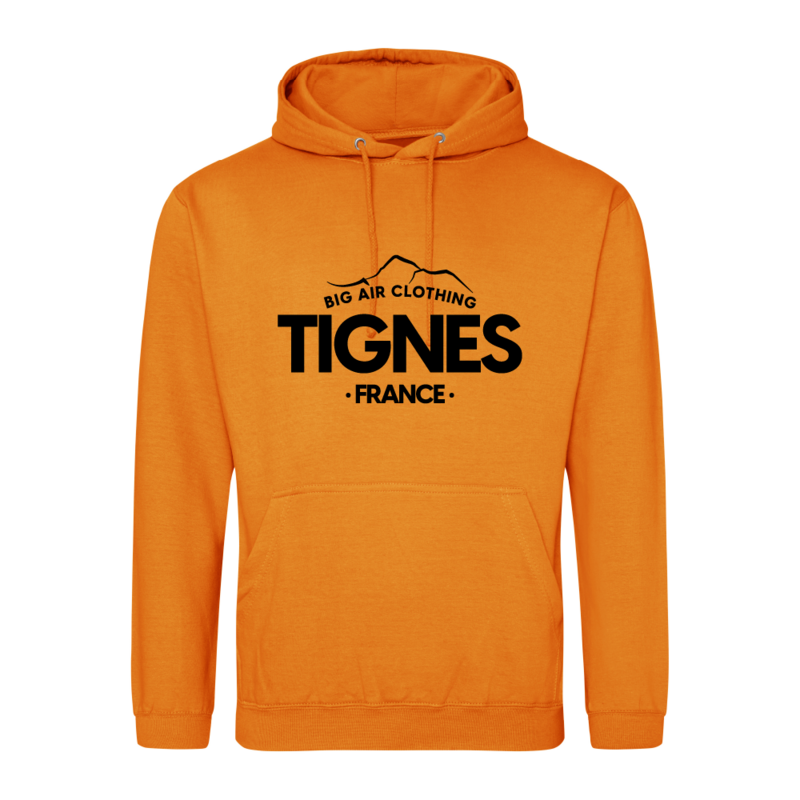 Tignes Ski Resort Hoodie - Pumpkin