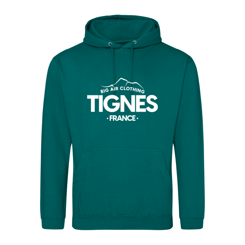 Tignes Ski Resort Hoodie - Jade