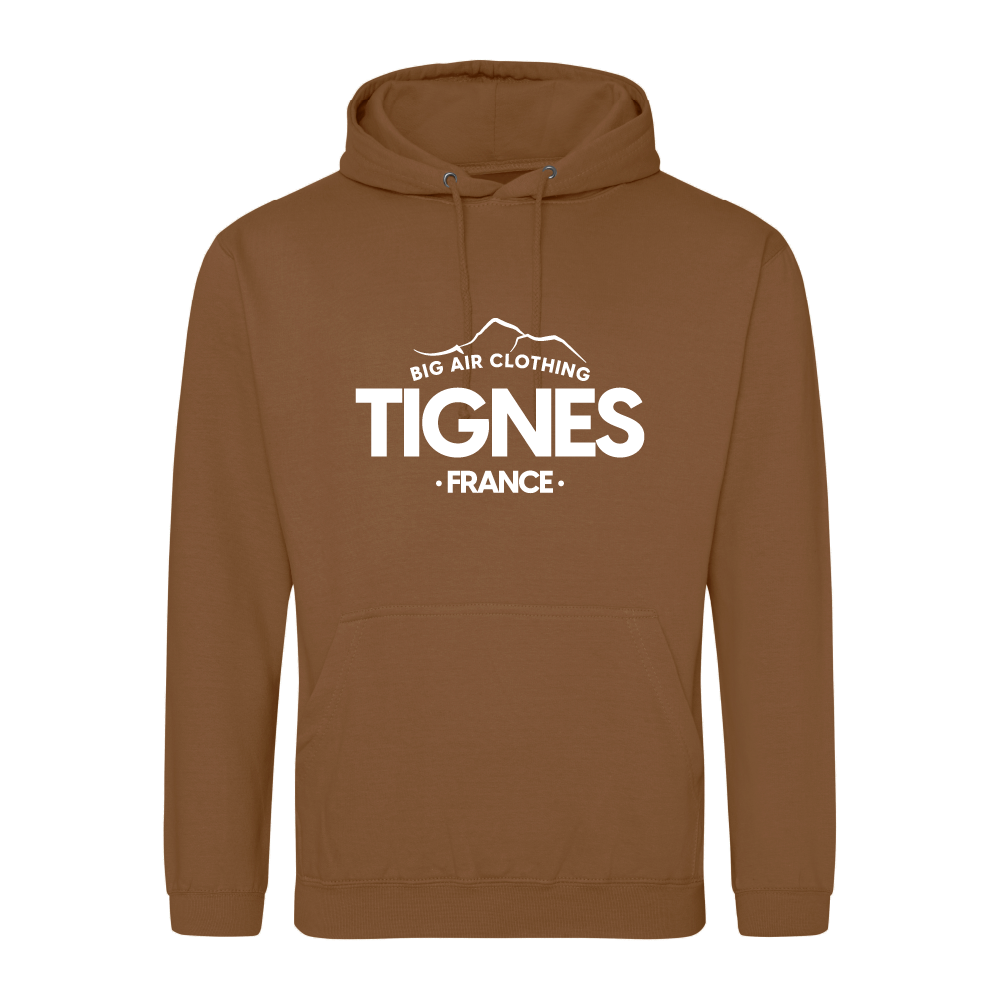 Tignes Ski Resort Hoodie - Toffee