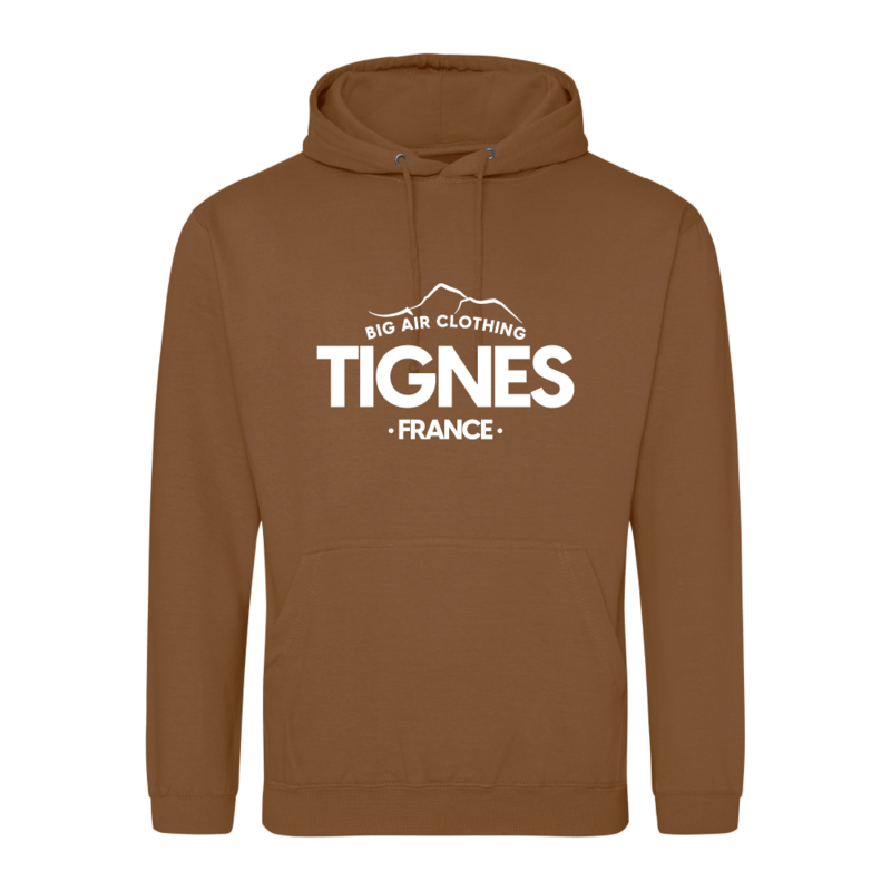 Tignes Ski Resort Hoodie - Toffee