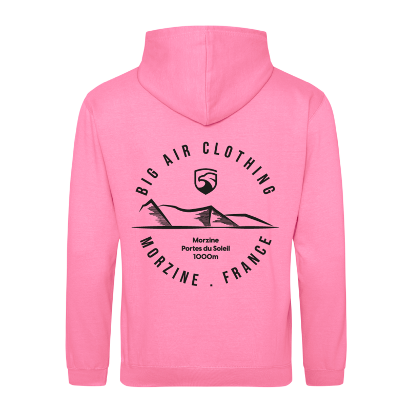 Morzine Ski Resort Hoodie - Candyfloss