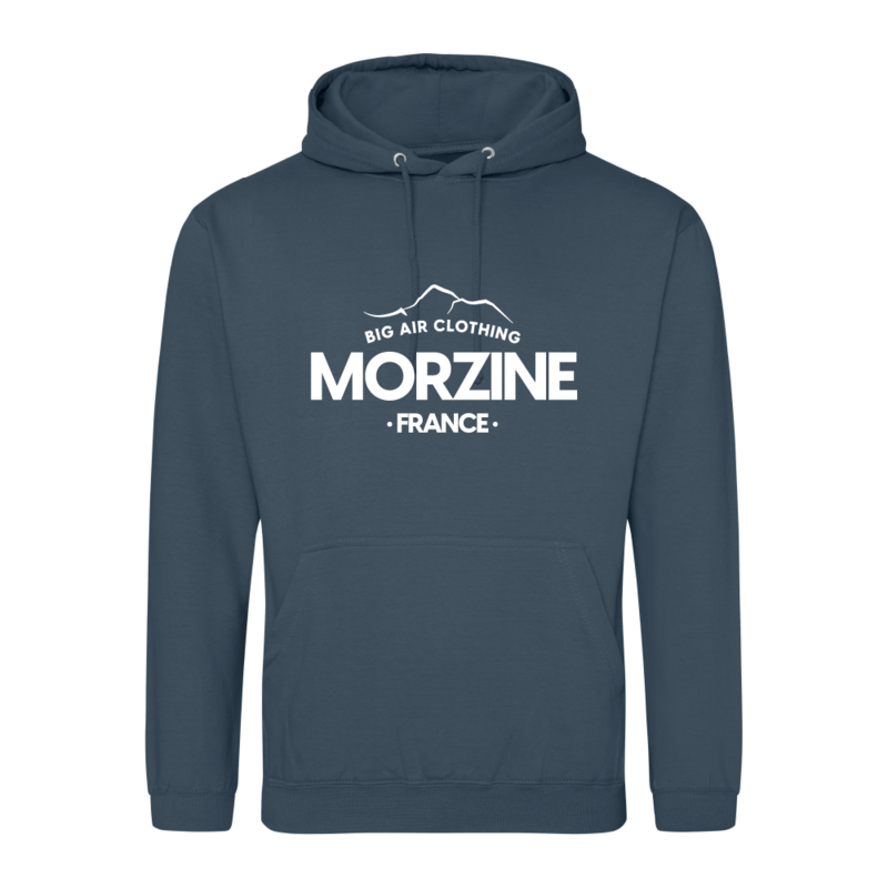 Morzine Ski Resort Hoodie - Air Force Blue