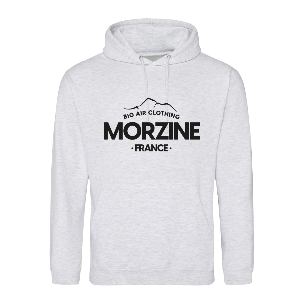 Morzine Ski Resort Hoodie - Ash