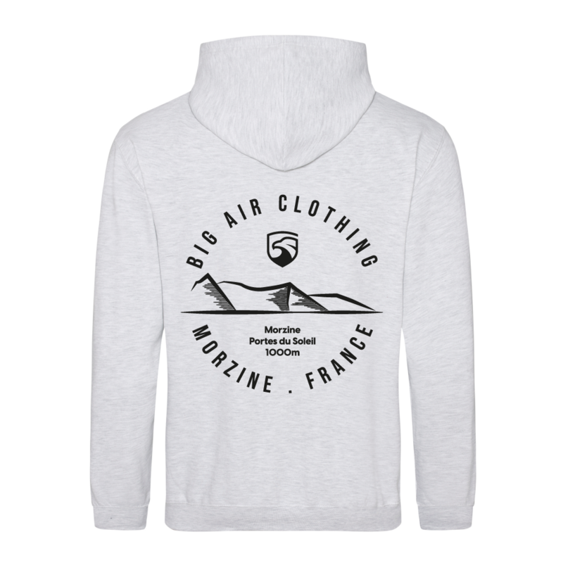 Morzine Ski Resort Hoodie - Ash