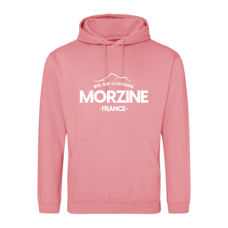 Morzine Ski Resort Hoodie - Dusty Rose