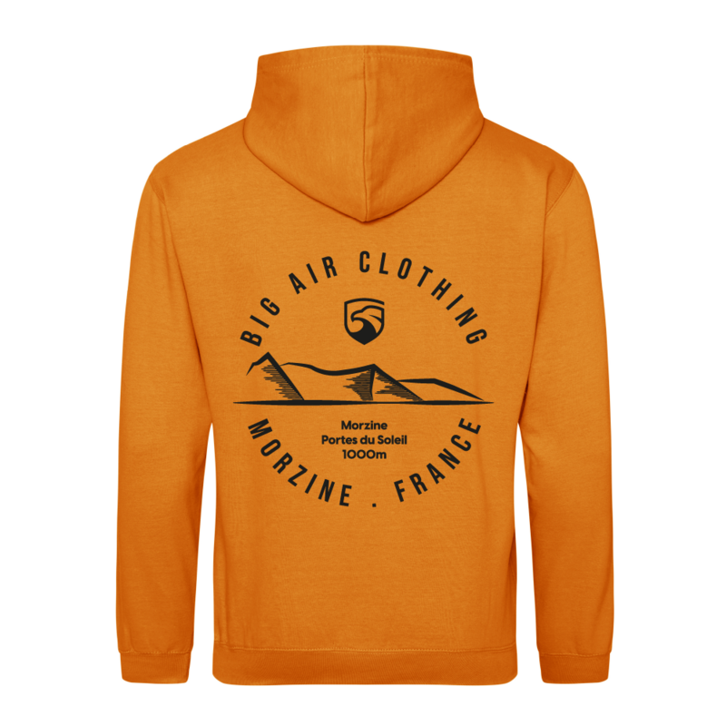 Morzine Ski Resort Hoodie - Pumpkin