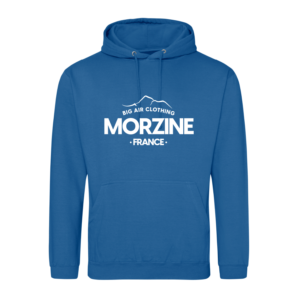 Morzine Ski Resort Hoodie - Tropical Blue