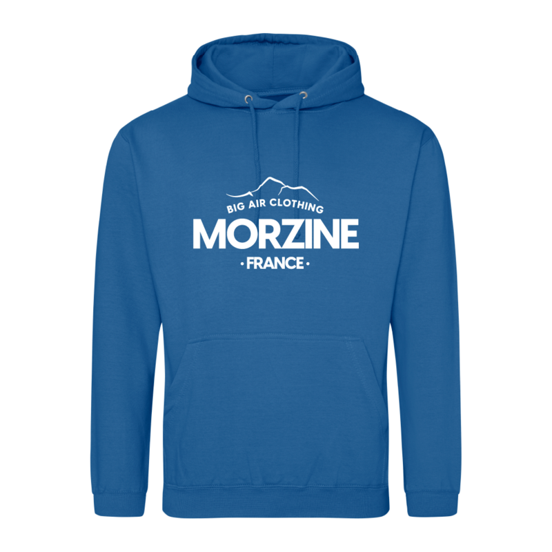 Morzine Ski Resort Hoodie - Tropical Blue