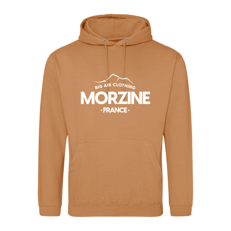 Morzine Ski Resort Hoodie - Caramel Latte