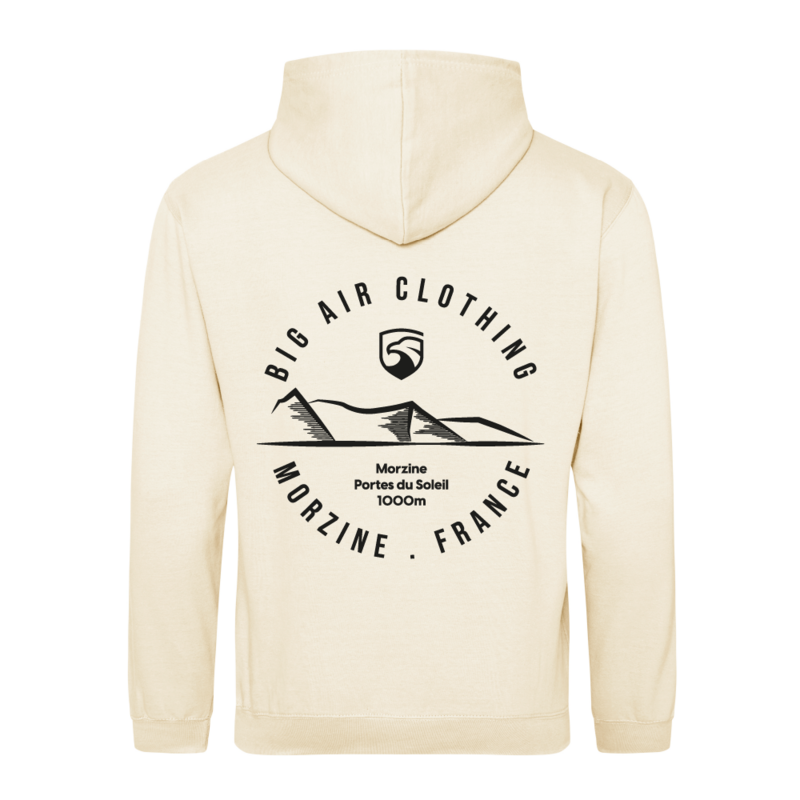 Morzine Ski Resort Hoodie - Milkshake