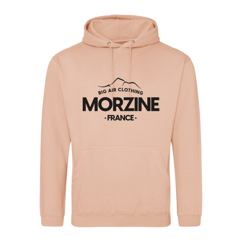 Morzine Ski Resort Hoodie - Peach