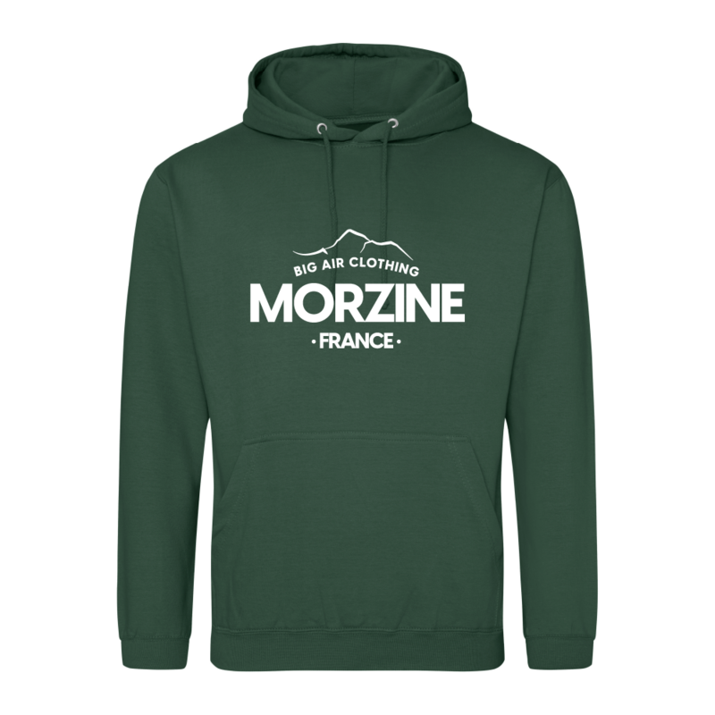 Morzine Ski Resort Hoodie - Bottle Green