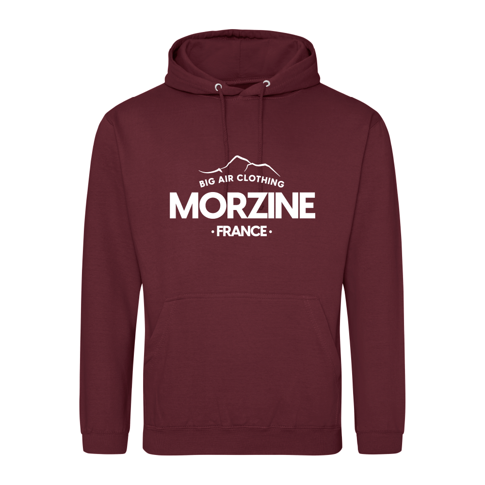 Morzine Ski Resort Hoodie - Ron Burgundy