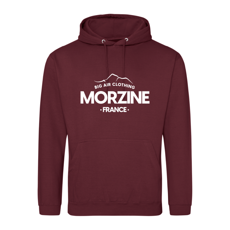 Morzine Ski Resort Hoodie - Ron Burgundy