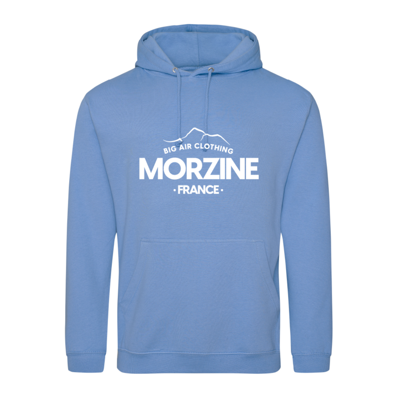 Morzine Ski Resort Hoodie - Cornflower