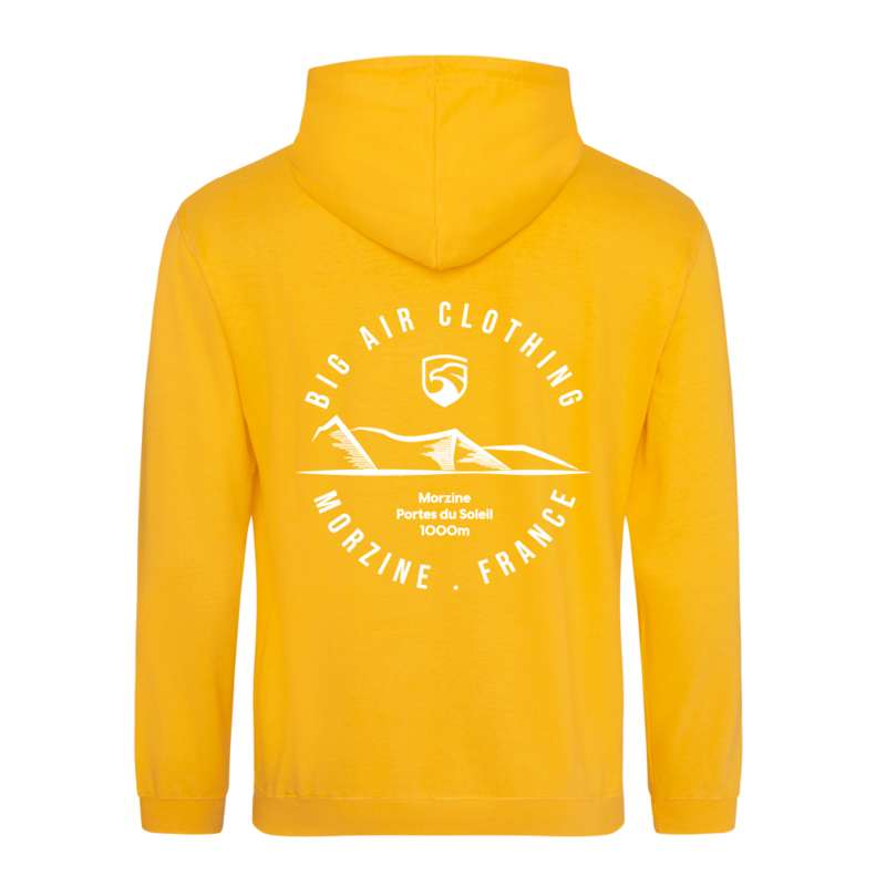 Morzine Ski Resort Hoodie - Gold