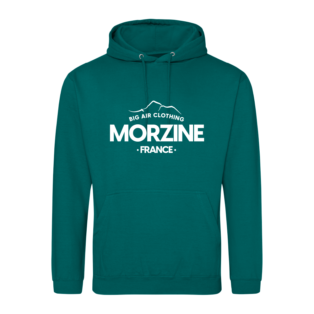 Morzine Ski Resort Hoodie - Jade
