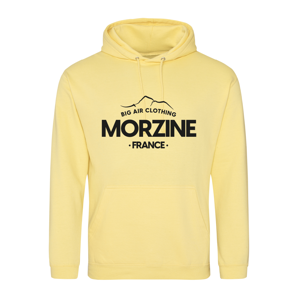 Morzine Ski Resort Hoodie - Lemon