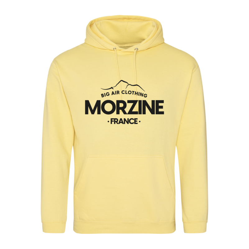Morzine Ski Resort Hoodie - Lemon